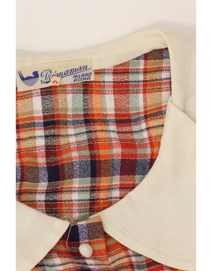 Rochie vintage pentru femei în formă de A US 4 Small Red Check
