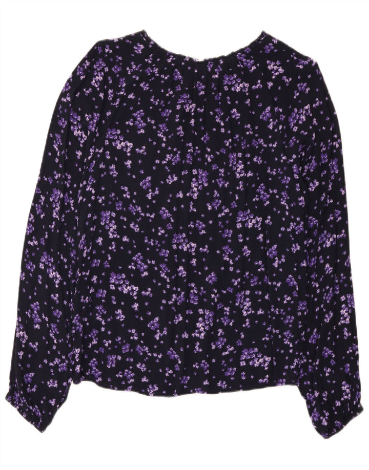 Bluză C&A pentru femei EU 38 Viscoză Florală Mov Mediu