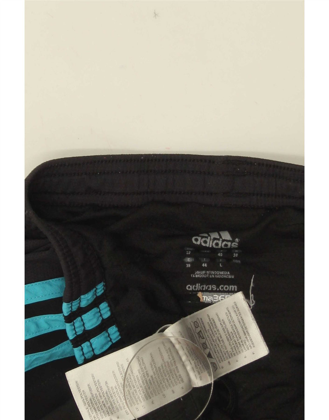 Pantaloni scurți sport Adidas Clima 365 pentru femei UK 12 Poliester mediu negru