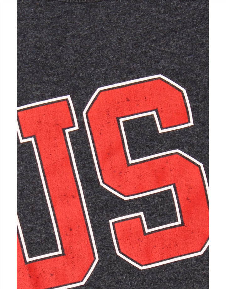 AMERICAN EAGLE Bărbați Coupe Standard Tricou grafic Top Mediu Bleumarin