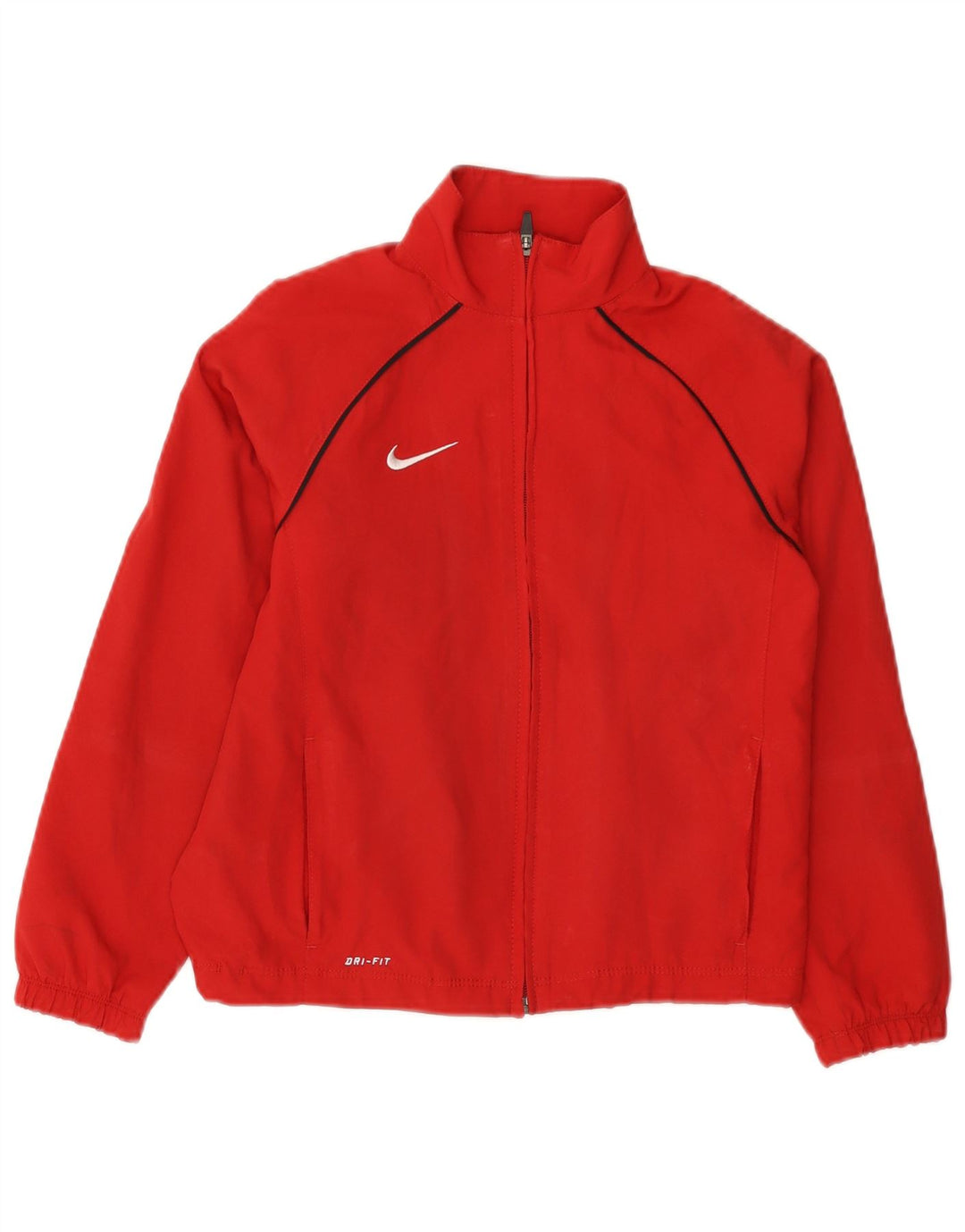 Jachetă de trening NIKE Dri Fit pentru băieți 8-9 ani Poliester roșu mic