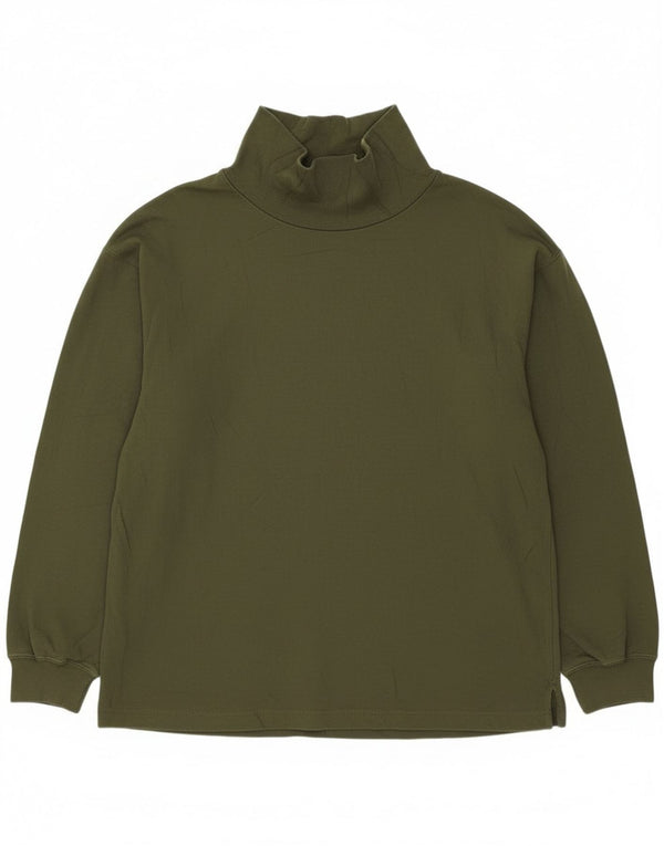Top pentru femei Dockers cu mânecă lungă UK 14 Medium Khaki Bumbac