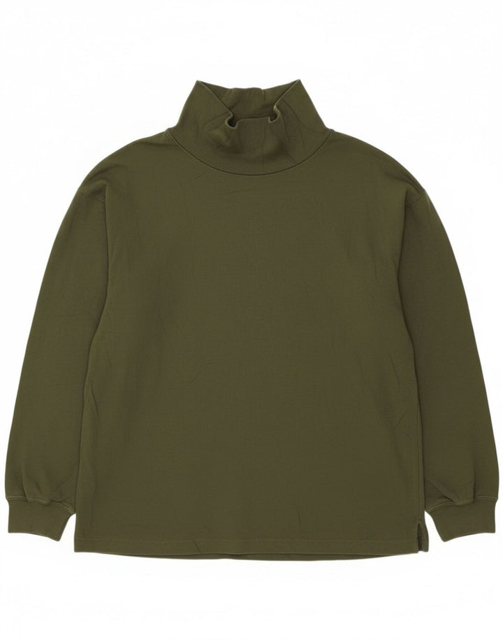 Top pentru femei Dockers cu mânecă lungă UK 14 Medium Khaki Bumbac