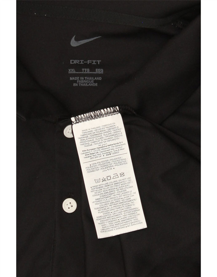 Tricou polo pentru bărbați Nike 2XL, poliester negru