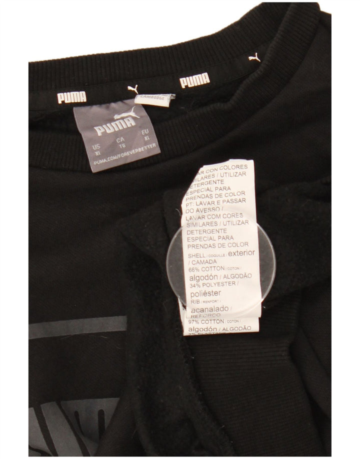 Pulover grafic pentru bărbați Puma Jumper XL bumbac negru