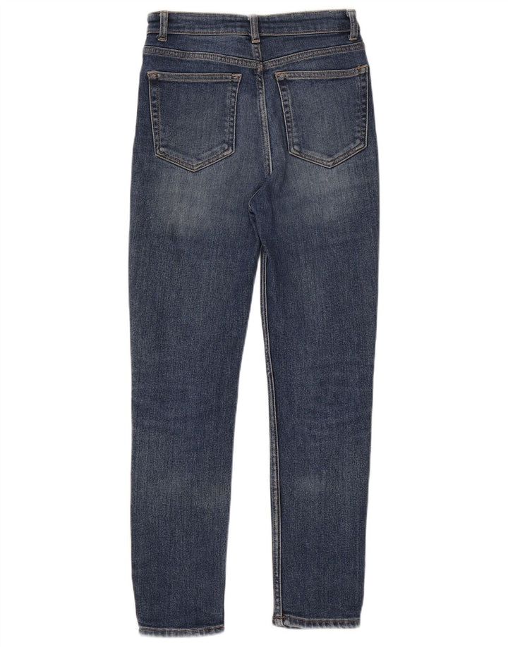 Blugi ZARA Femei Slim EU 36 XS W26 L27 Albastru