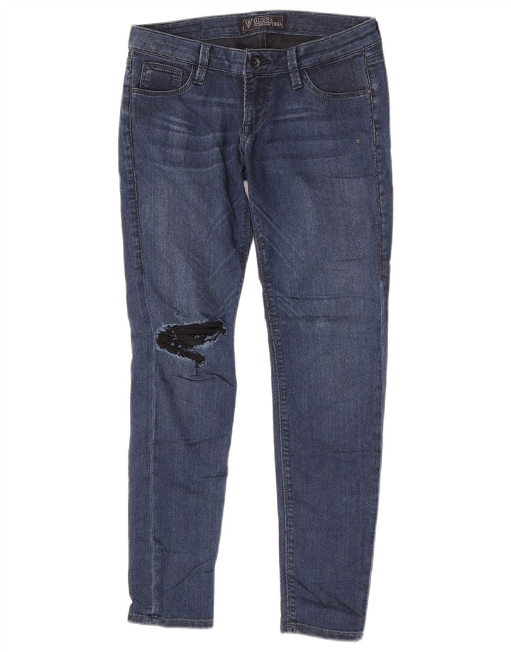 Guess Guess Beverly Distressed Skinny Jeans W29 L27 Blue Poliester