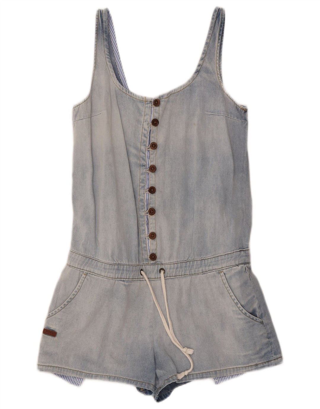 Combi denim pentru femei Roxy UK 6 XS Blue Bumbac