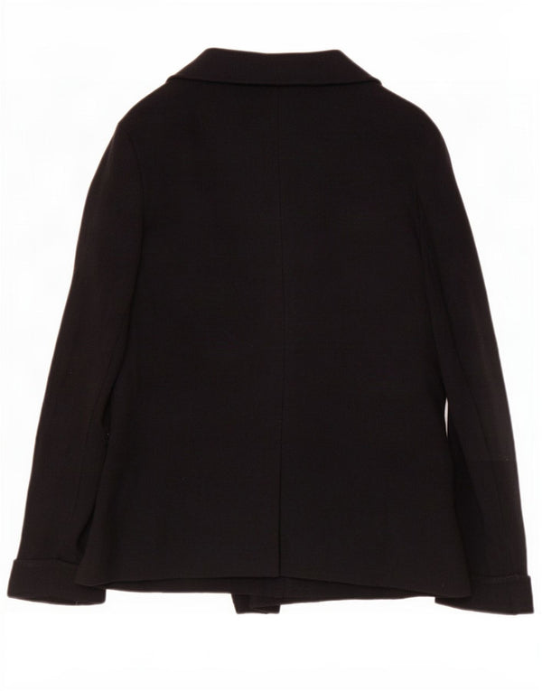 Pulover cardigan deschis pentru femei Marks & Spencer UK 16 Viscoză mare neagră