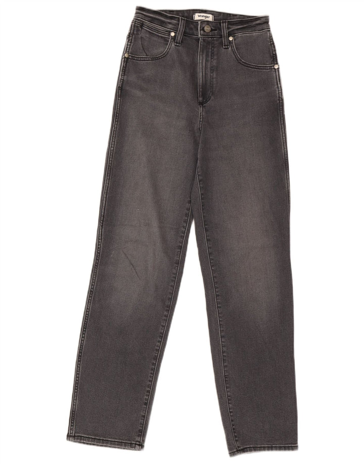 Blugi drepti pentru femei Wrangler Mom W25 L32 bumbac gri