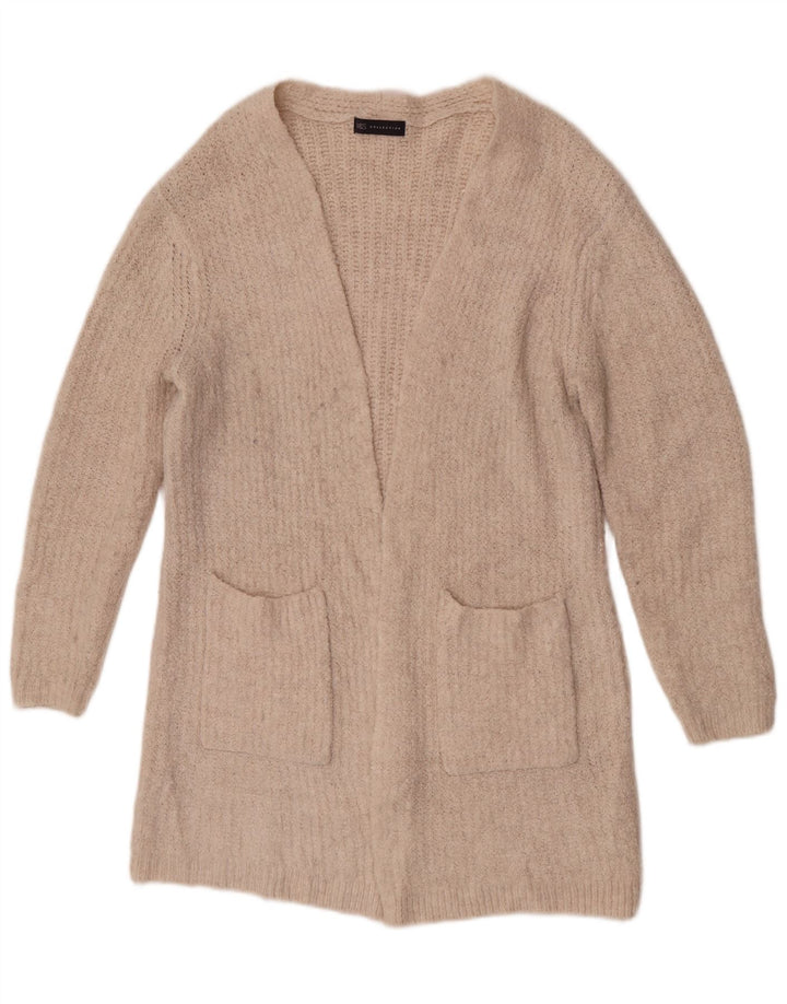 Pulover cardigan cu paragate pentru femei Marks & Spencer UK 12 Medium Off White