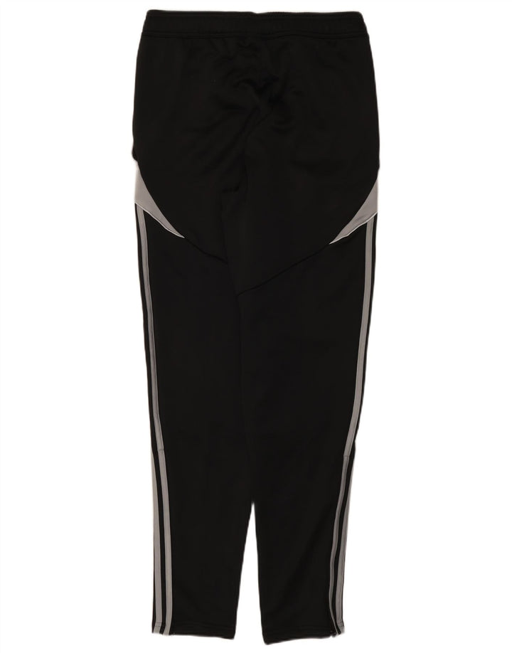 Pantaloni de trening Adidas pentru bărbați, negru mediu, poliester bloc de culoare