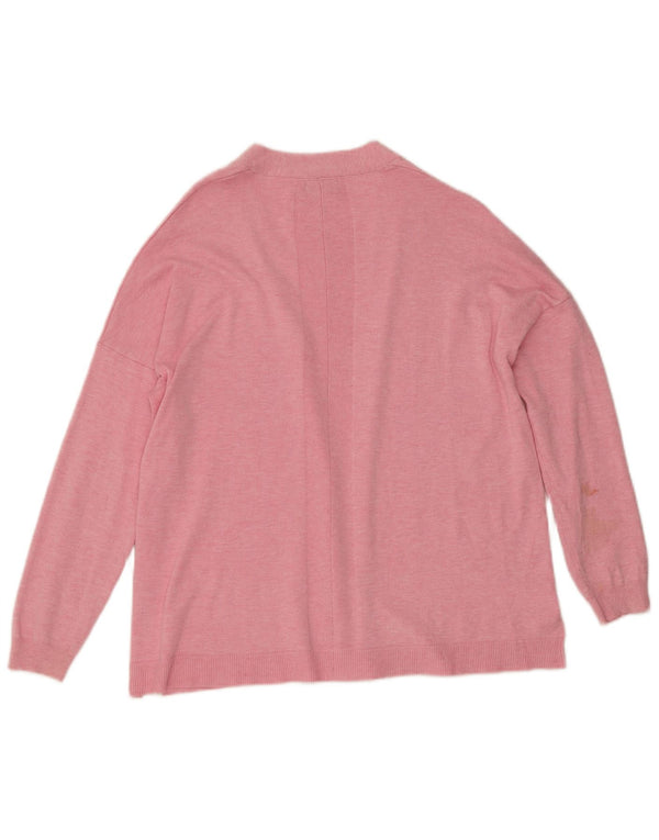 Pulover cardigan deschis pentru femei M&Co UK 16, mare, roz, viscoză