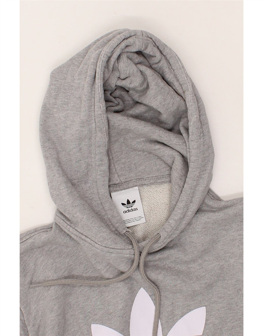 ADIDAS Mens Graphic Hoodie Jumper Medium Grey Cotton Vintage Adidas and Second-Hand Adidas from Messina Hembry 