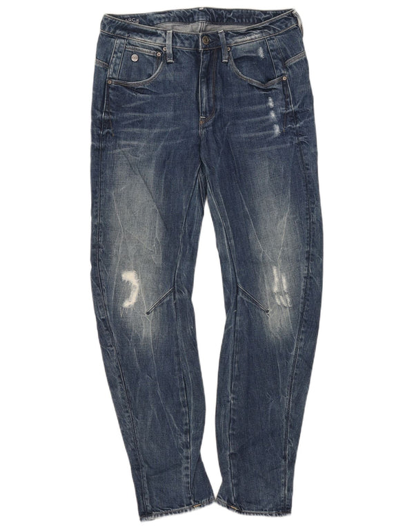 G-Star Blugi Slim Banana Distressed Femei L25 L28 Bumbac Albastru