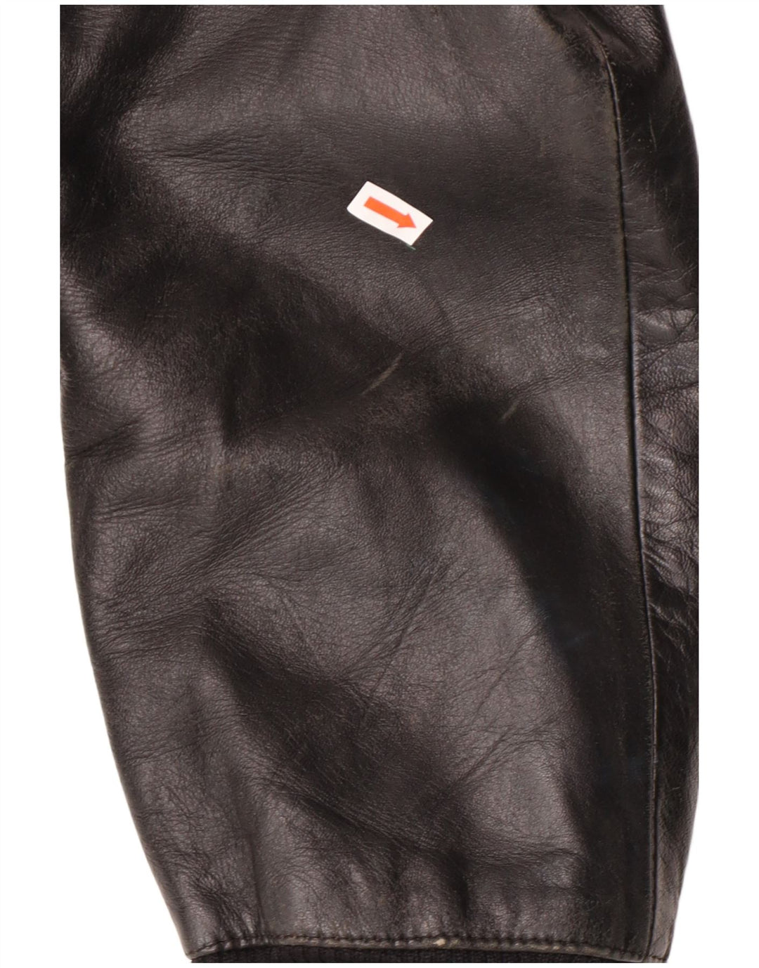 Jachetă de piele vintage pentru bărbați UK 38 Medium Black Classic