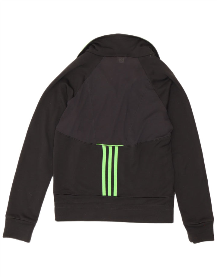 Jachetă de trening Climacool pentru femei Adidas UK 12 Medium Black Colorblock
