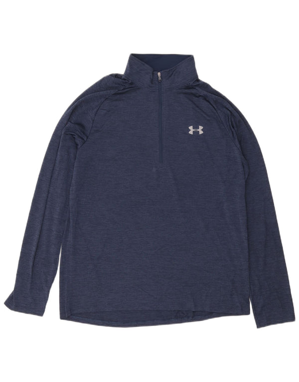Under Armour pentru bărbați loose fit Zip Neck Top cu mânecă lungă, mare, albastru