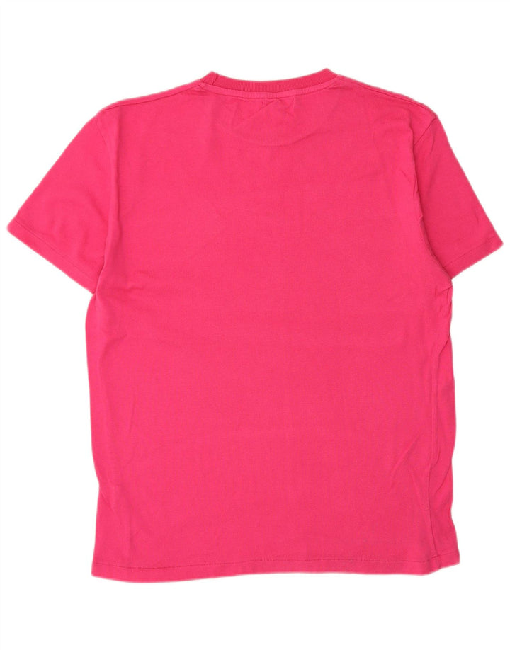 Tricou pentru femei Zara UK 14, bumbac roz mediu