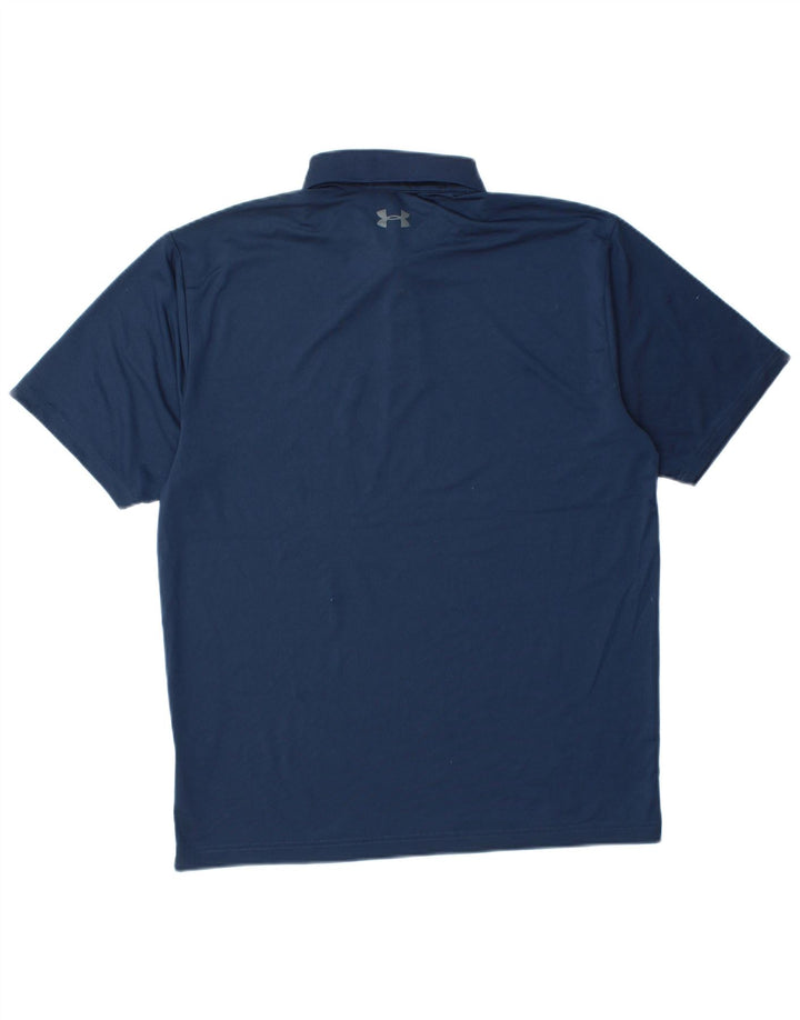 Cămașă polo pentru bărbați UNDER ARMOUR Heat Gear Poliester mediu bleumarin