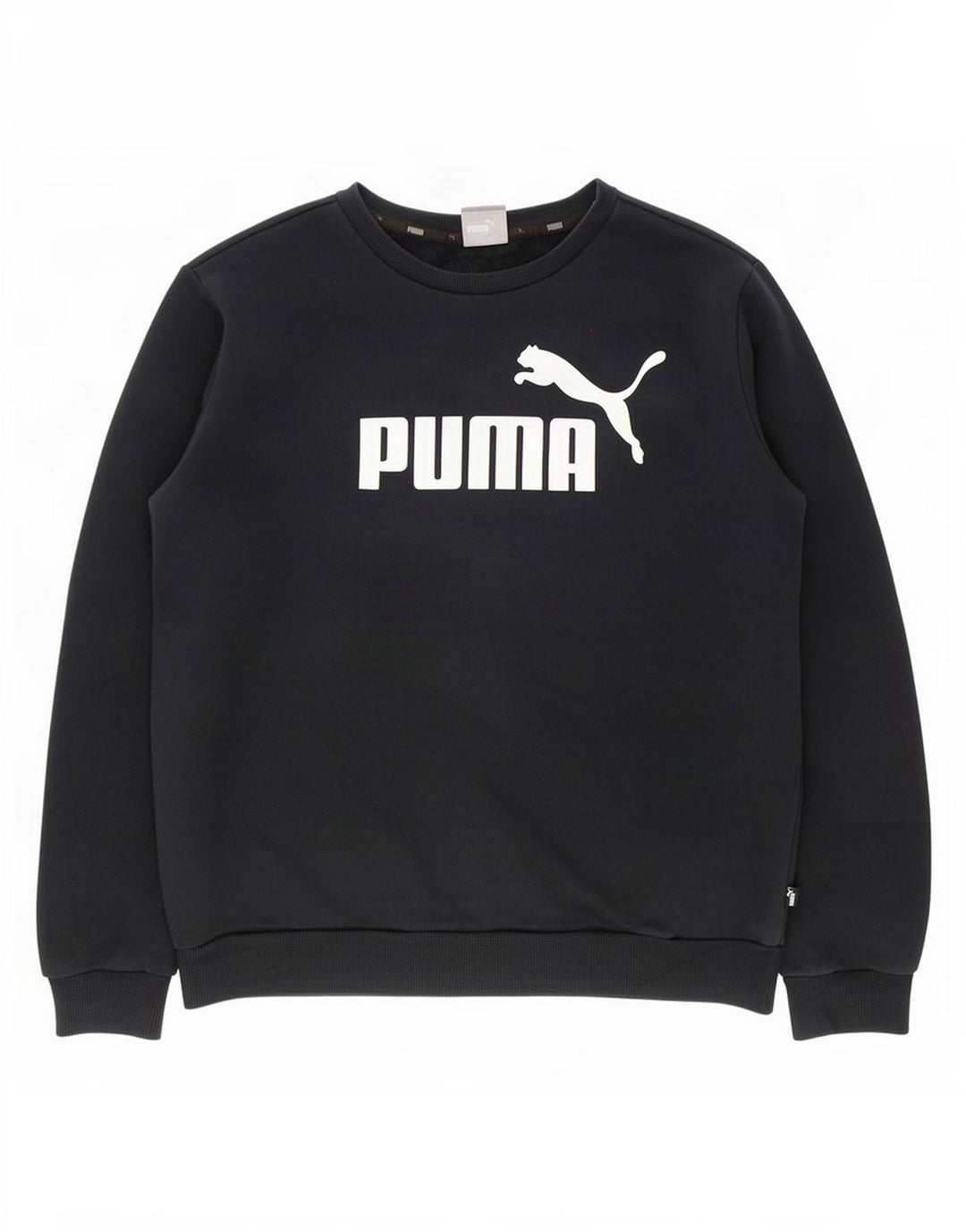 Pulover grafic pentru bărbați Puma, bumbac mediu negru