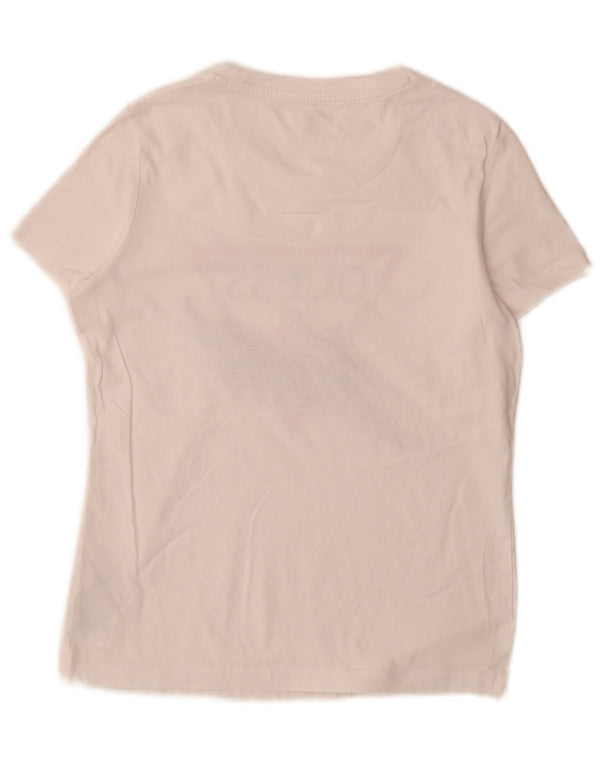Tricou grafic Guess pentru femei Slim Fit UK 6 XS Bumbac alb