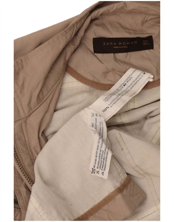 Jachetă Utilitară pentru Damă Zara UK 14 Mare, Bej, Bumbac