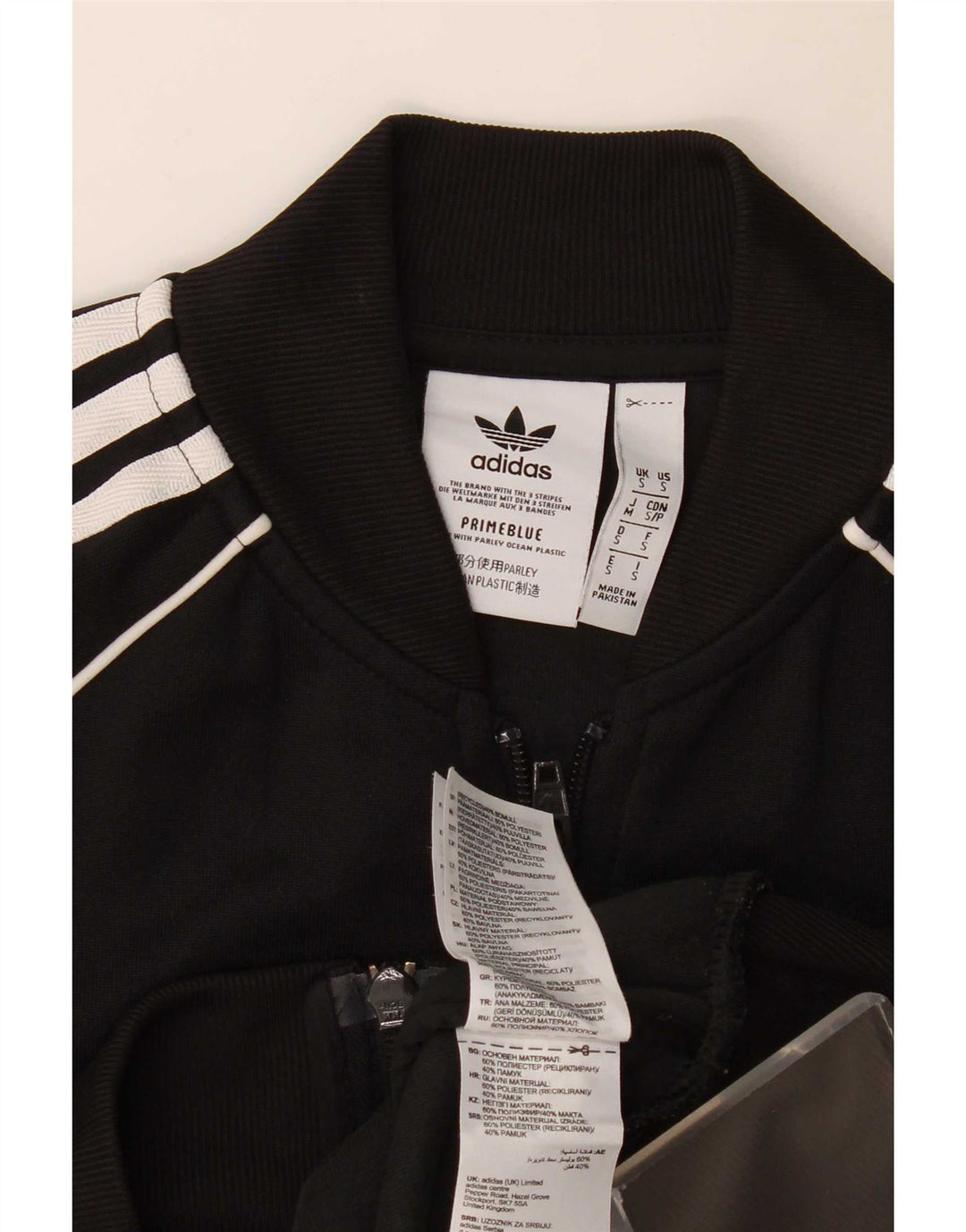 Jachetă de trening pentru bărbați Adidas Prime Blue, poliester mic, negru