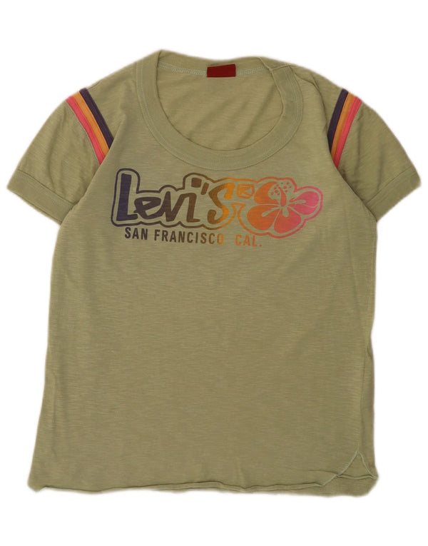 Tricou grafic Levi's pentru femei Top UK 10 Small Khaki Bumbac