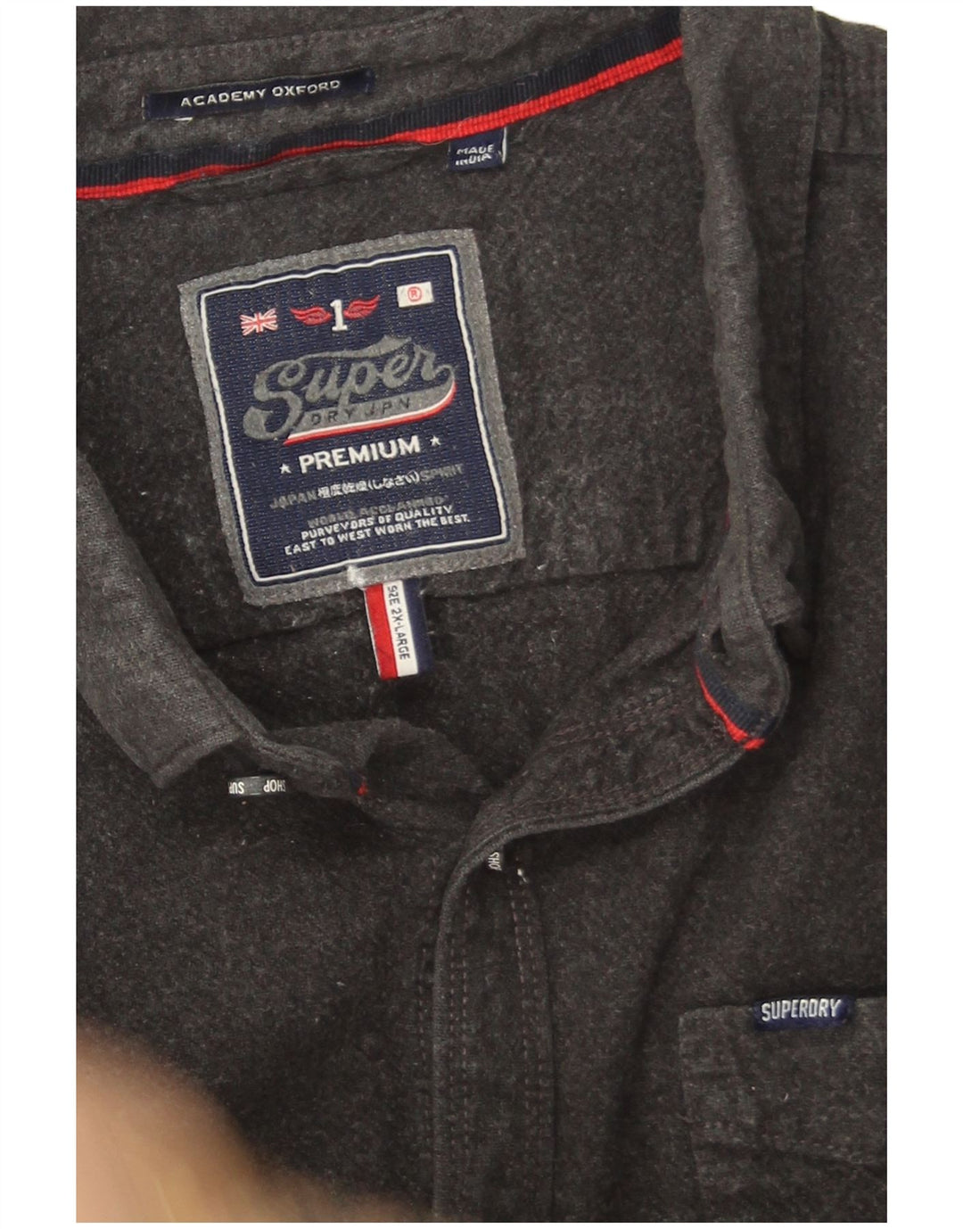 Cămașă de flanel pentru bărbați Superdry 2XL bumbac gri