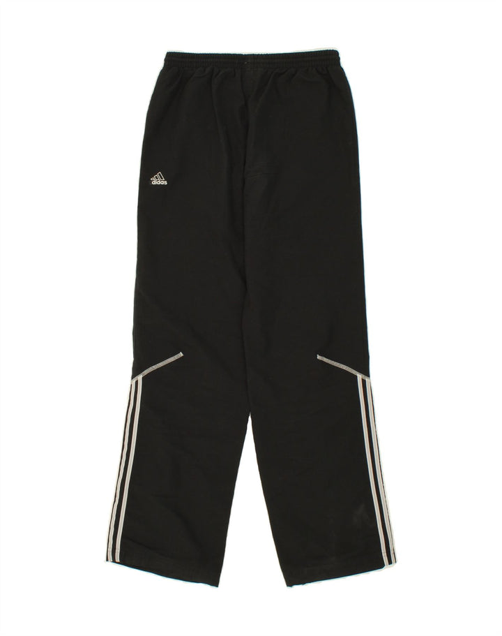 ADIDAS Boys Tracksuit Trousers 11-12 Years Black Polyester Vintage Adidas and Second-Hand Adidas from Messina Hembry 