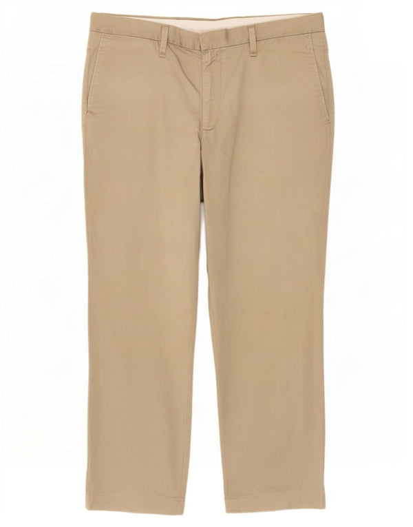 Pantaloni chino drepți pentru bărbați Marks & Spencer L38 L29 bumbac bej
