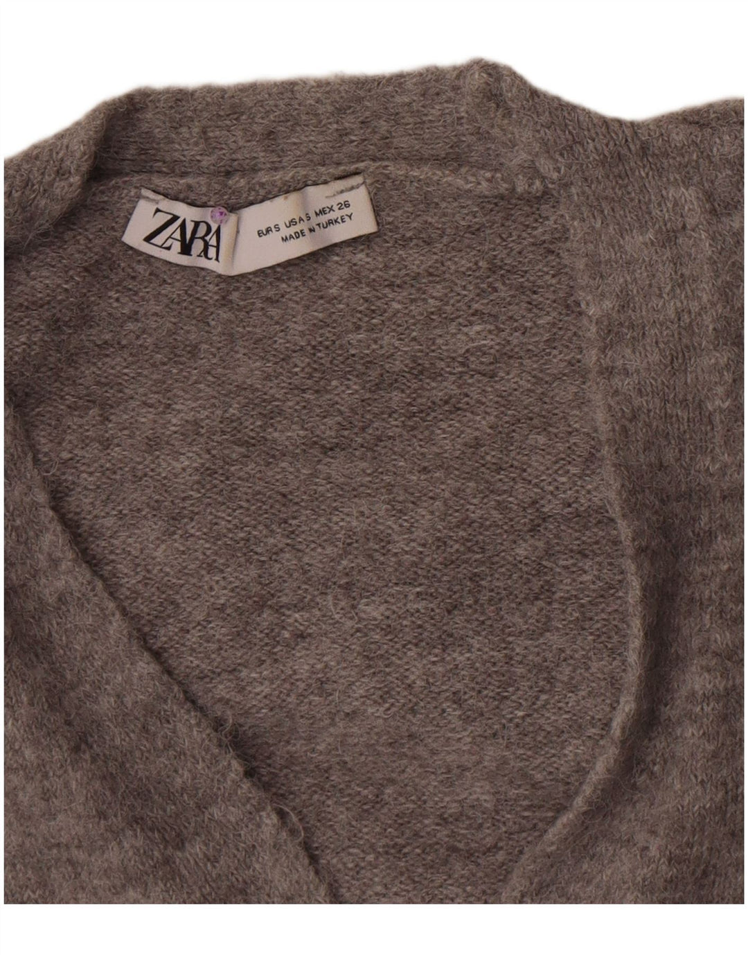 Pulover cardigan pentru femei Zara UK 8 Small Gri