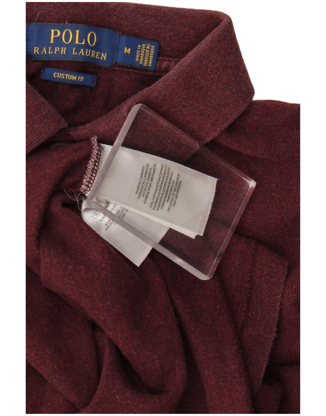 POLO RALPH LAUREN Cămașă polo cu mânecă lungă, personalizată, Burgundy mediu