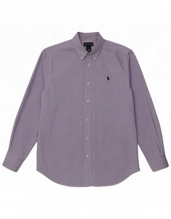 Camasă băieți Ralph Lauren 15-16 ani XL Bumbac cu dungi albastre