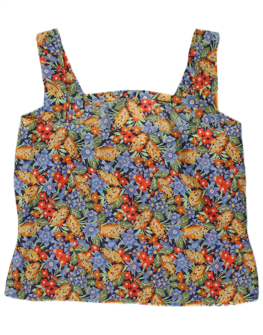 Top camis vintage pentru femei UK 10 mic, multicolor, floral