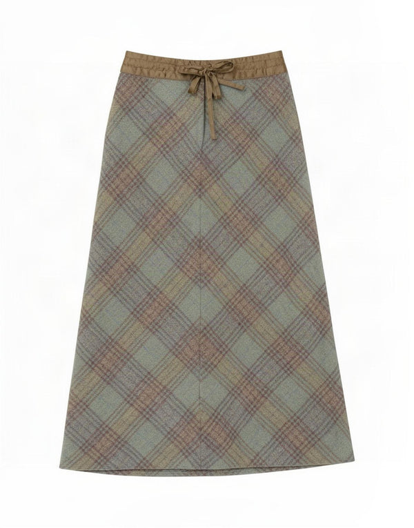 Fusta Maxi pentru femei Boden UK 10 Small W27 Green Check
