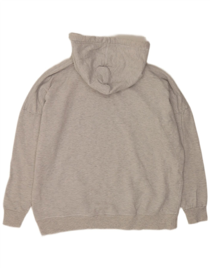 Pulover supradimensionat cu glugă Superdry pentru femei UK 12 Medium Gri Flecked