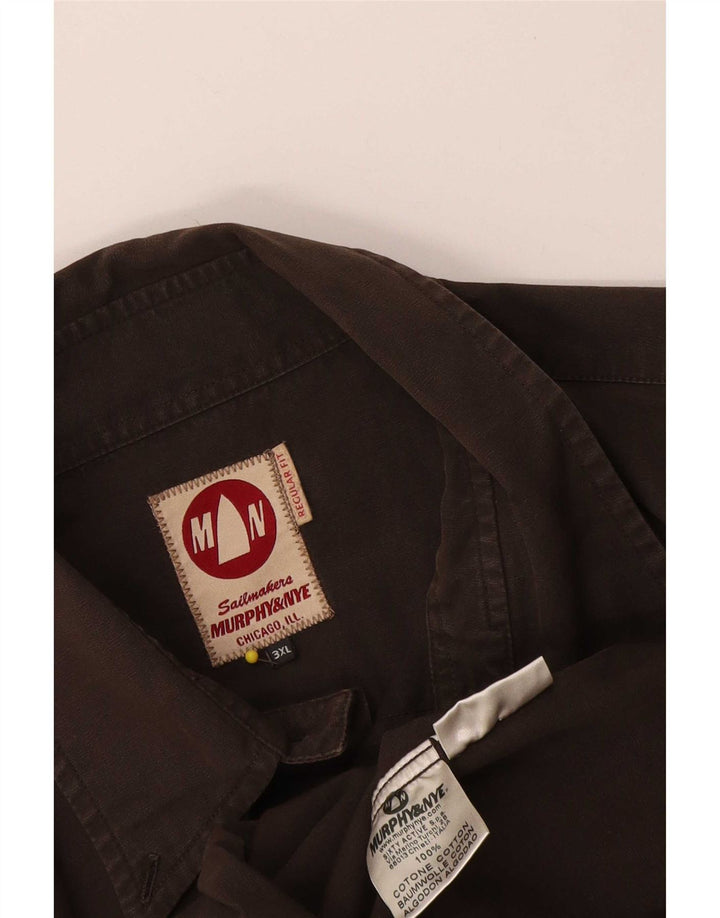 Cămașă Murphy & Nye pentru bărbați Sailmakers Regular Fit 3XL, bumbac maro