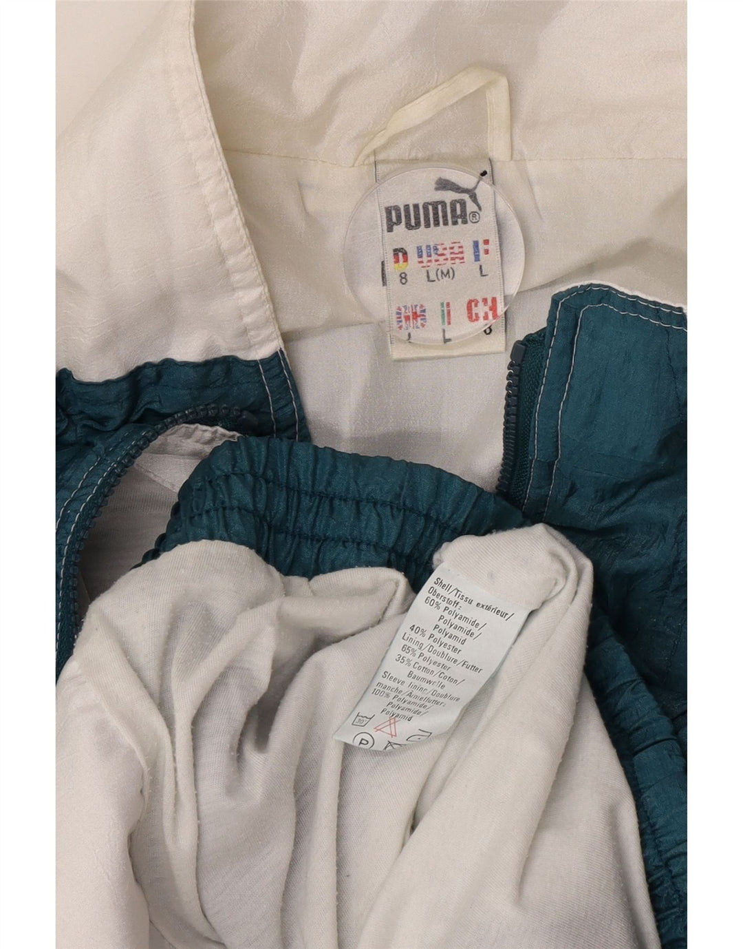Jachetă de trening Puma Loose Fit pentru bărbați, verde mare, poliamidă color bloc