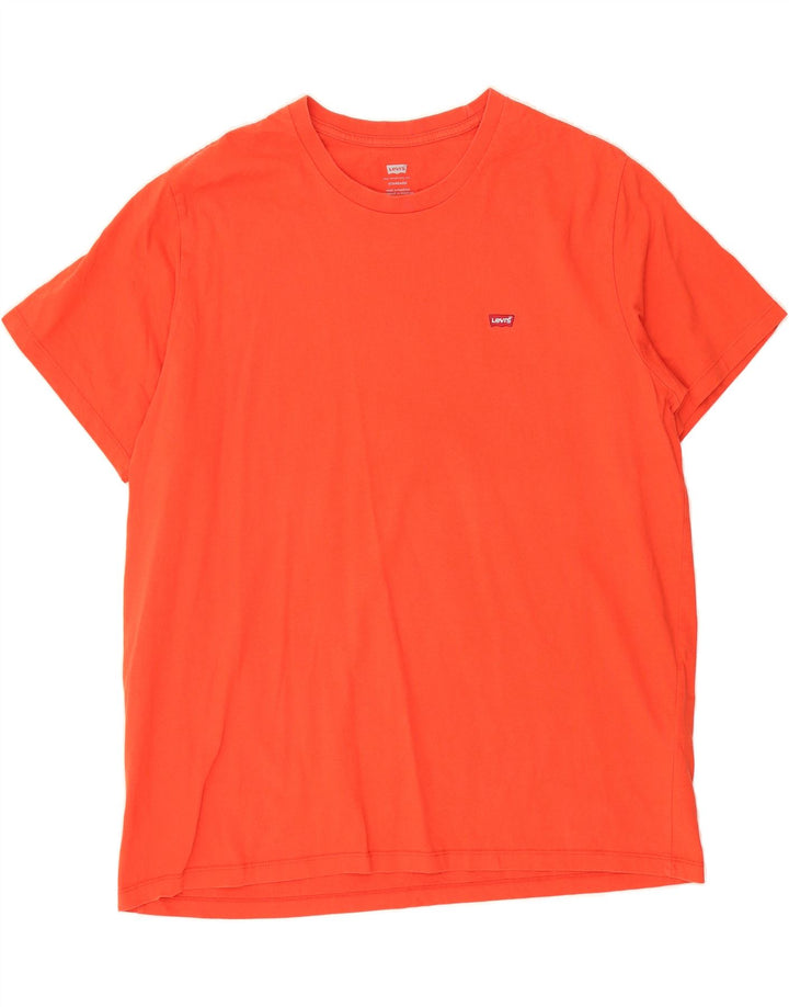 LEVI'S Mens Standard T-Shirt Top XL Red Cotton Vintage Levi's and Second-Hand Levi's from Messina Hembry 