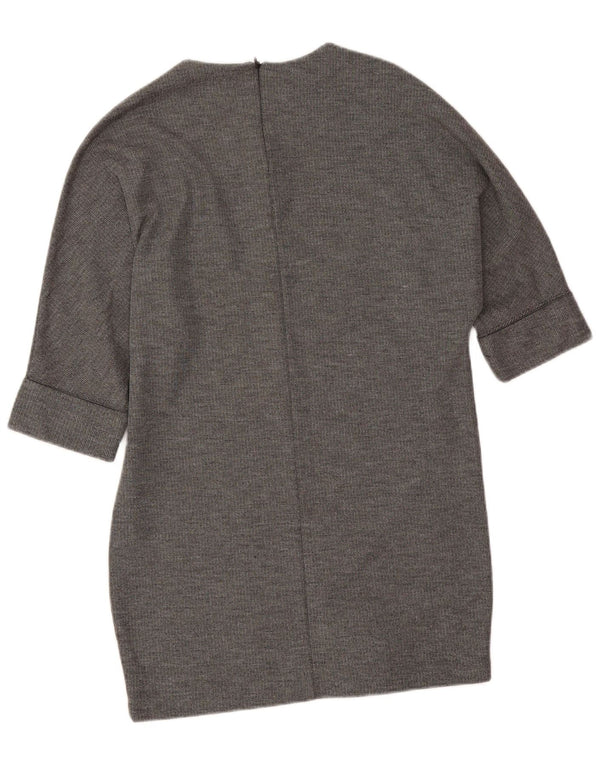 Rochie de pulover supradimensionată pentru femei Zara, cu mâneci jumătăți, 10 UK 10, albastru bleumarin, moale