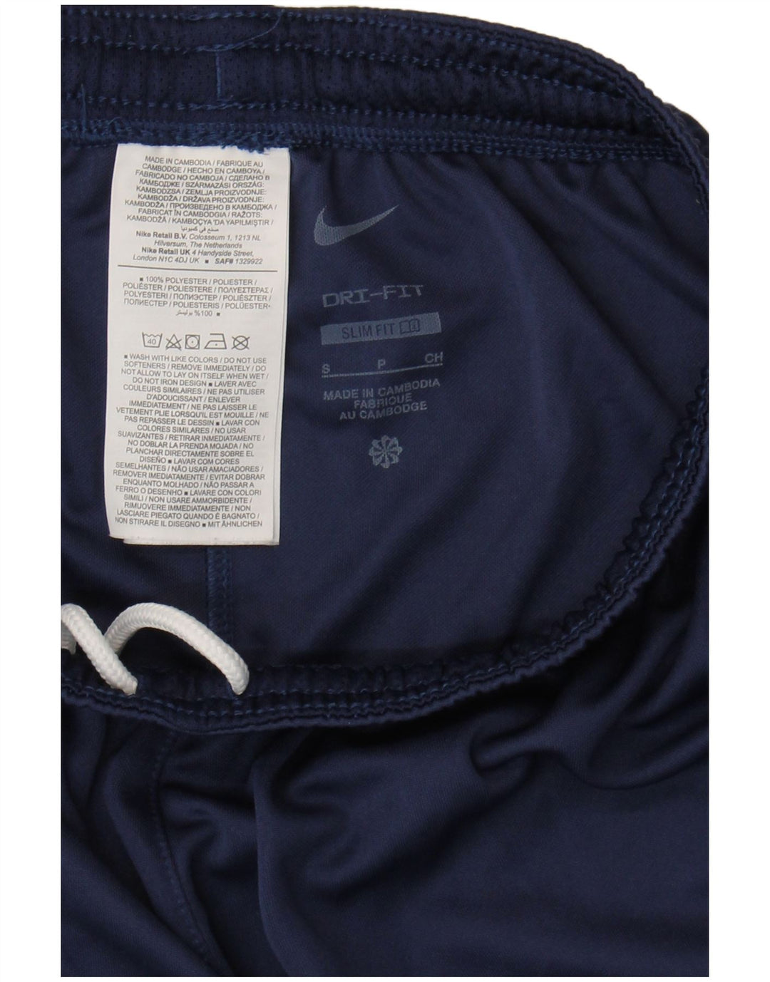 Pantaloni scurți sport Nike Dri Fit Slim Fit pentru bărbați, poliester mici, albastru