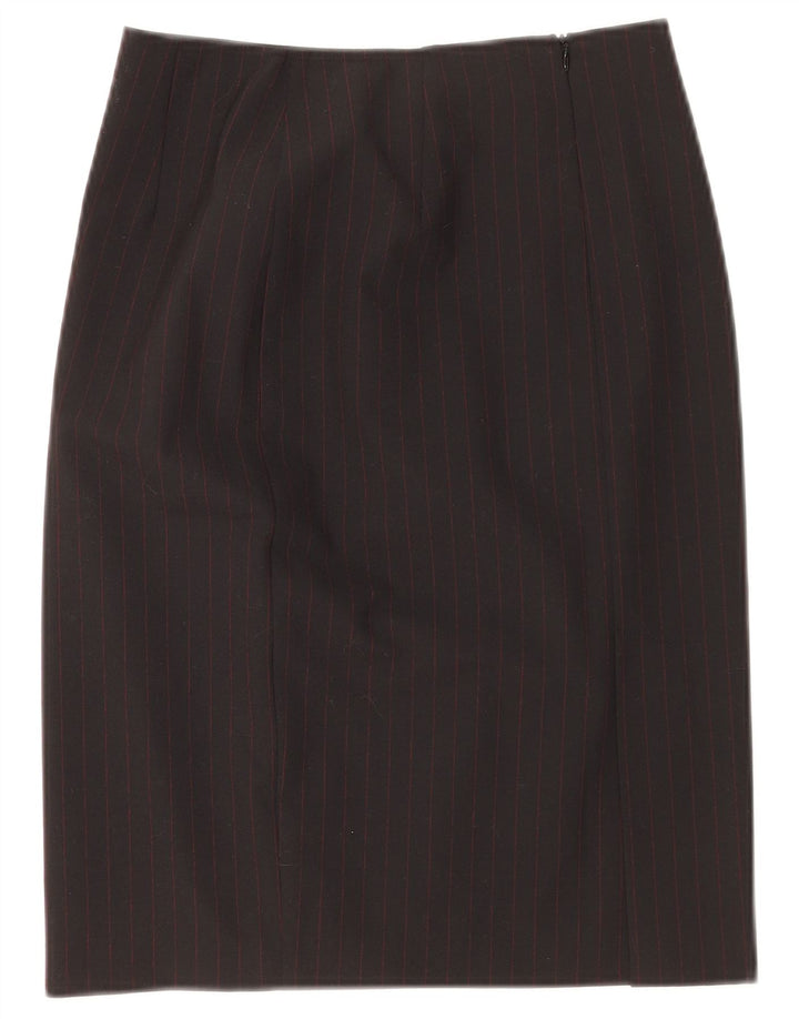 Fusta creion pentru femei Roccobarocco IT 42 Medium W26 Black Pinstripe