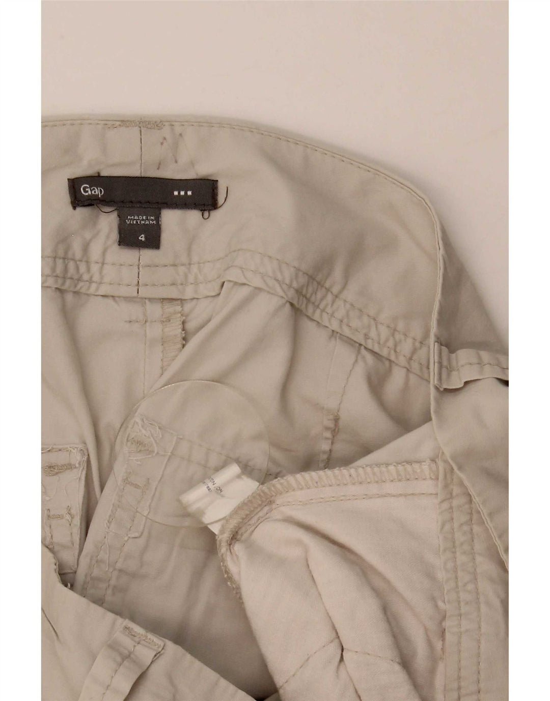 Pantaloni scurti cargo pentru femei Gap US 4 Small W32 Beige Bumbac