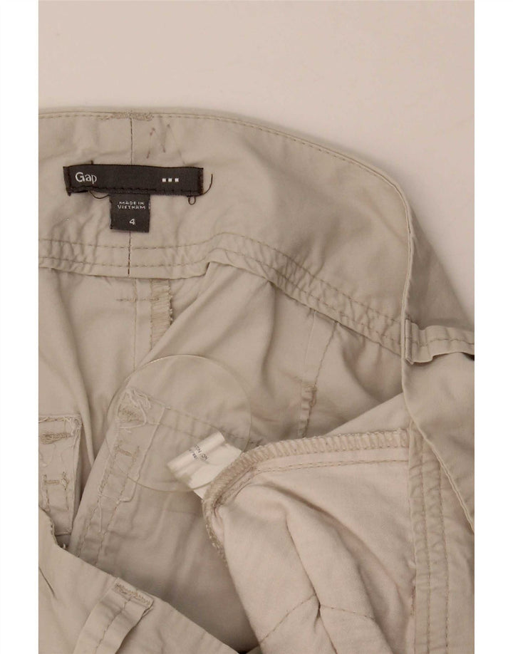 Pantaloni scurti cargo pentru femei Gap US 4 Small W32 Beige Bumbac