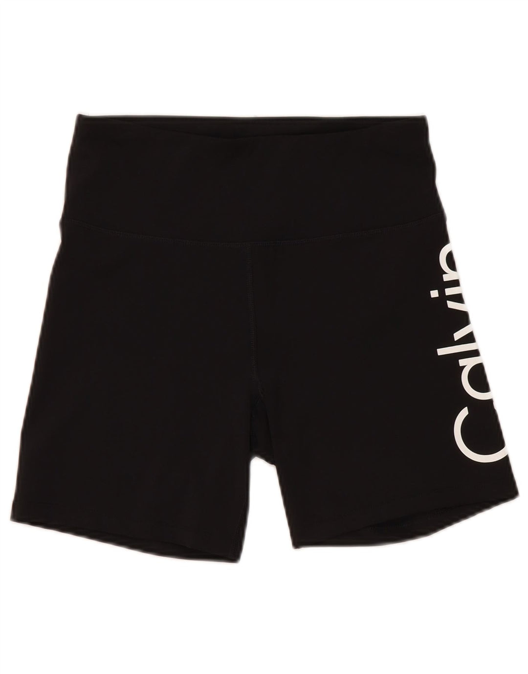 Pantaloni scurți sport grafic Calvin Klein pentru femei UK 12 Poliester mediu negru