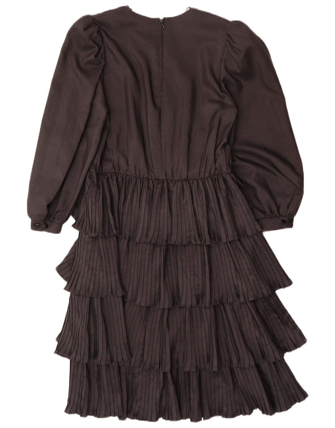 VINTAGE Rochie cu mâneci lungi pentru femei EU 36 Poliester negru mic