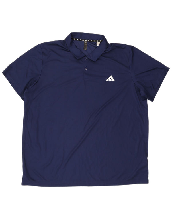Tricou polo Adidas Aeroready pentru bărbați 2XL, poliester bleumarin