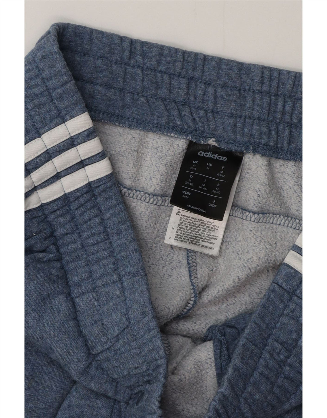 Pantaloni de trening pentru femei ADIDAS Joggeri UK 12/14 Bumbac albastru mediu